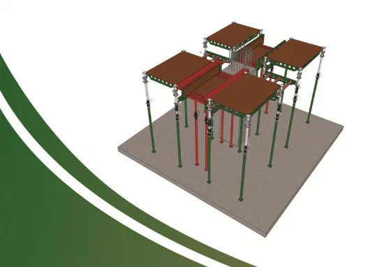 Coffrage vert de coffrage en acier de construction de forme de table
