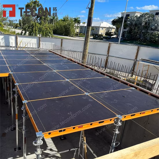 Systèmes de coffrage de dalles de pont à cadre en aluminium à assemblage facile et à érections rapides Tecon